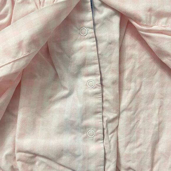 Tommy Hilfiger Baby Girl 0-3M Pink Plaid Smocked Romper Dress Peter Pan Collar - Picture 9 of 12